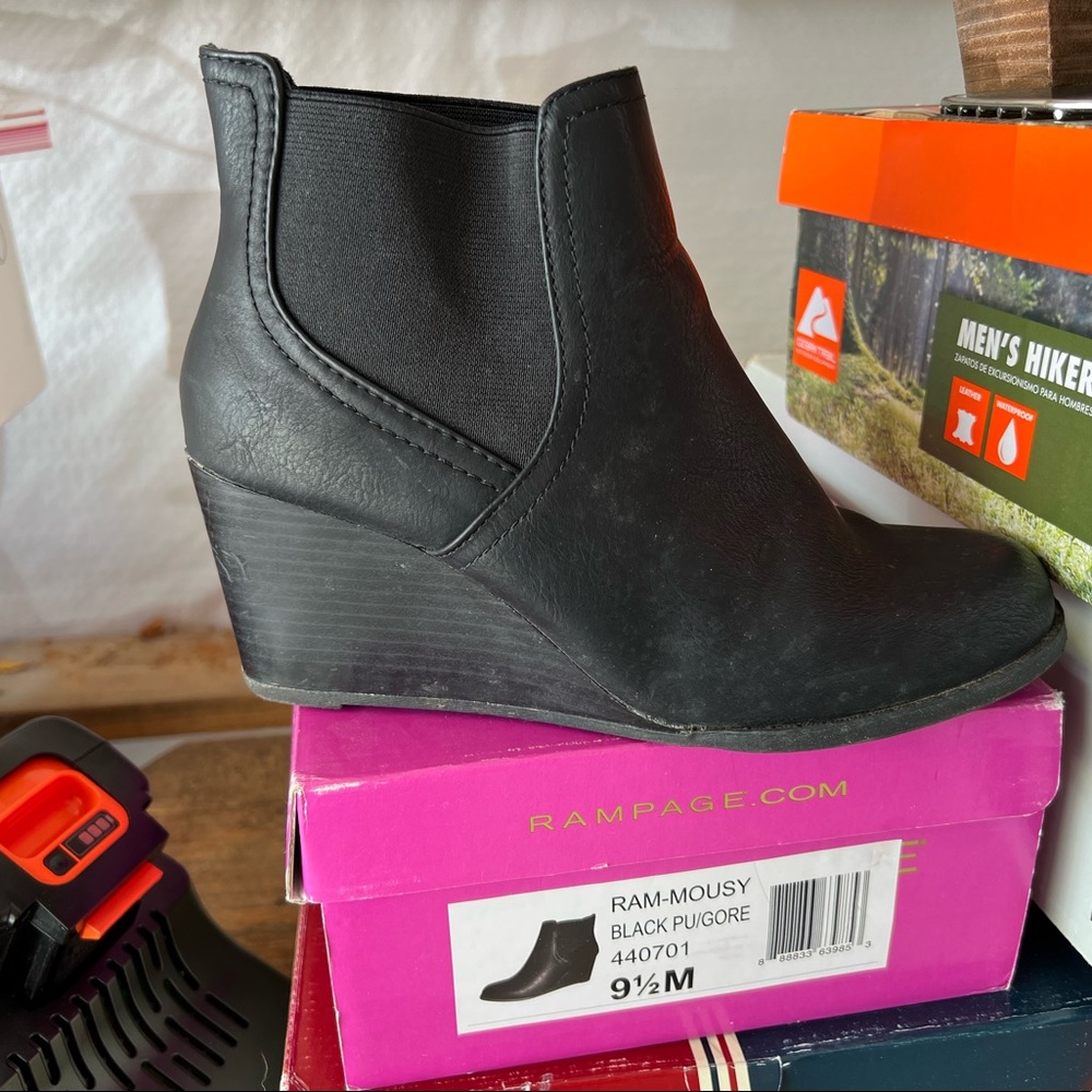 Rampage black booties